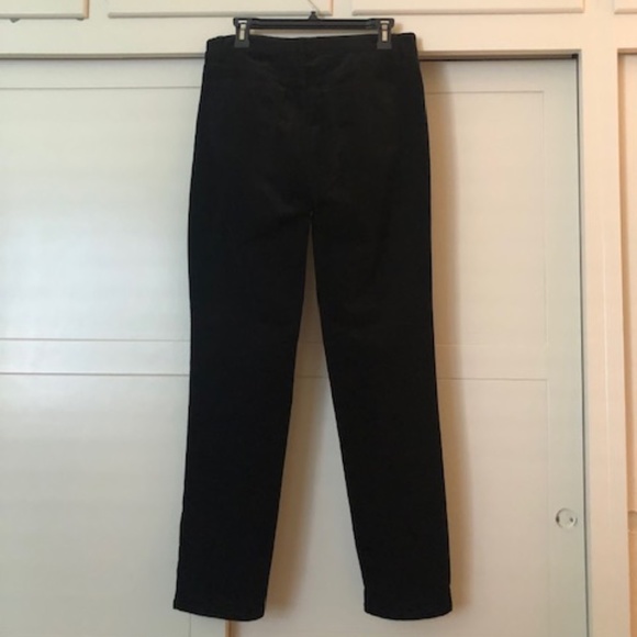 Talbots High-Rise Straight Leg Black Thin Corduroy Pants Size 8 - Picture 7 of 13